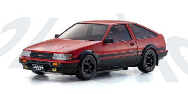 Kyosho Mini-z AWD Karosserie | Toyota Corolla Levin AE86 red-black | K.MZP473RBK