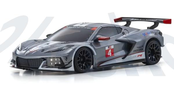 Kyosho | Mini-z RWD Karosserie | Chevrolet Corvette C8.R gunmetal-white | K.MZP244GMW