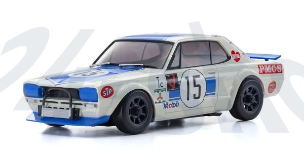 Kyosho | Karosserie Mini-z AWD | Nissan Skyline 2000GT-R KPGC10 Racing'72 Blue No.15 | MZP472BL